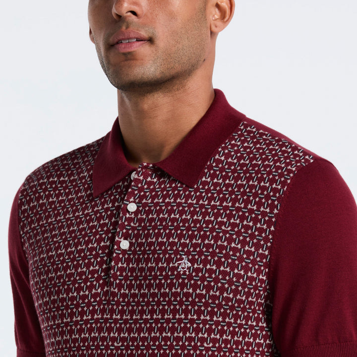 Polo De Algodón Con Jacquard Frontal