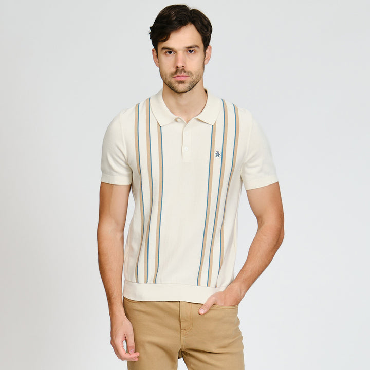 Polo De Algodón Con Franjas En Costados