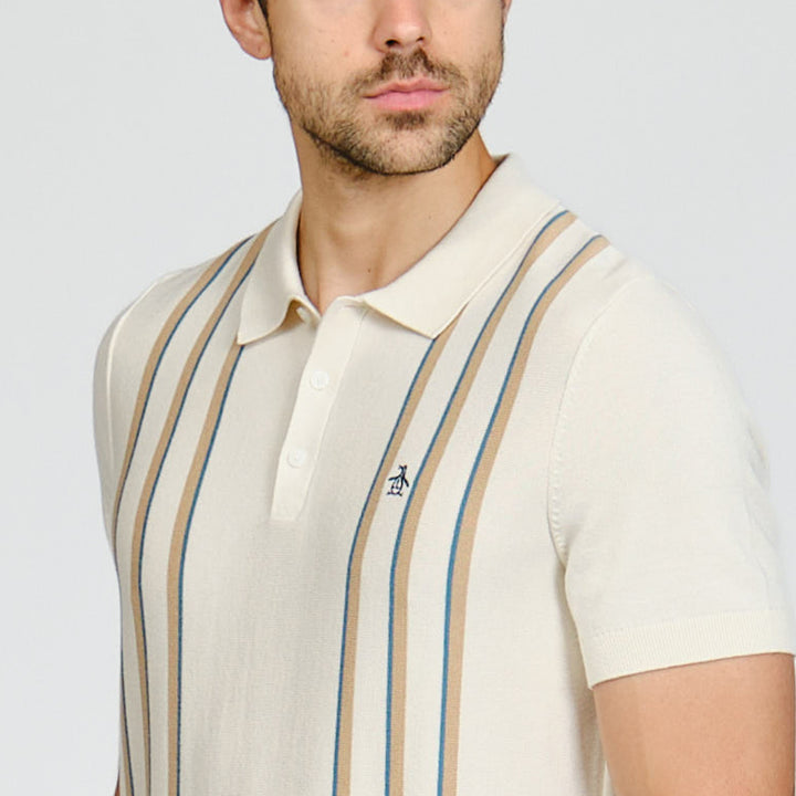 Polo De Algodón Con Franjas En Costados