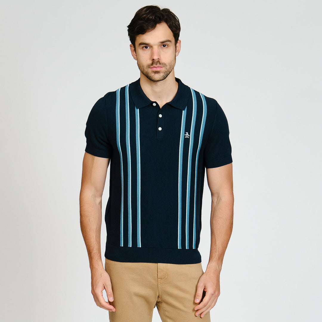 Polo De Algodón Con Franjas En Costados