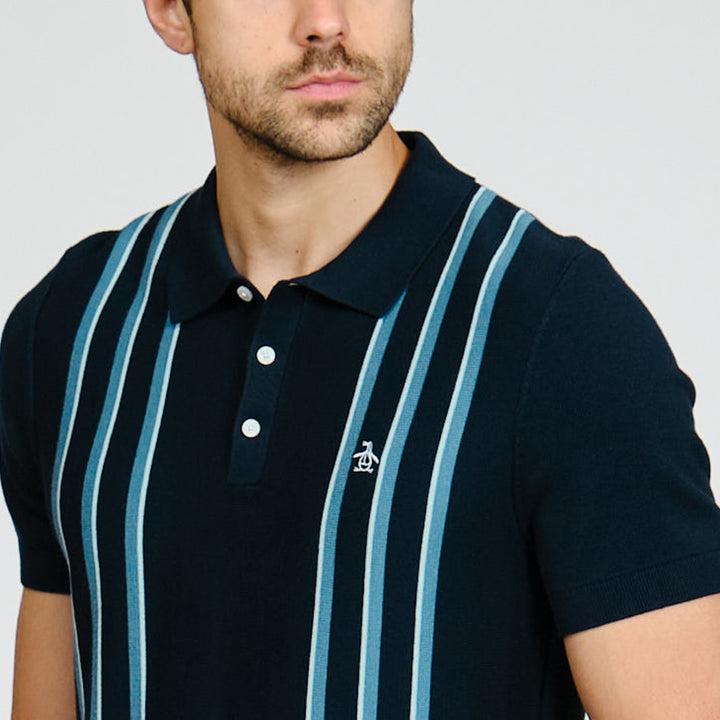 Polo De Algodón Con Franjas En Costados