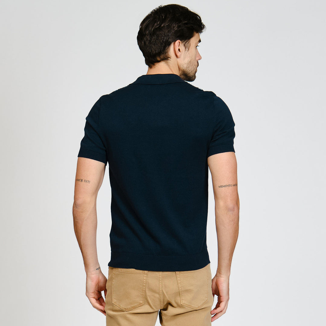 Polo De Algodón Con Franjas En Costados