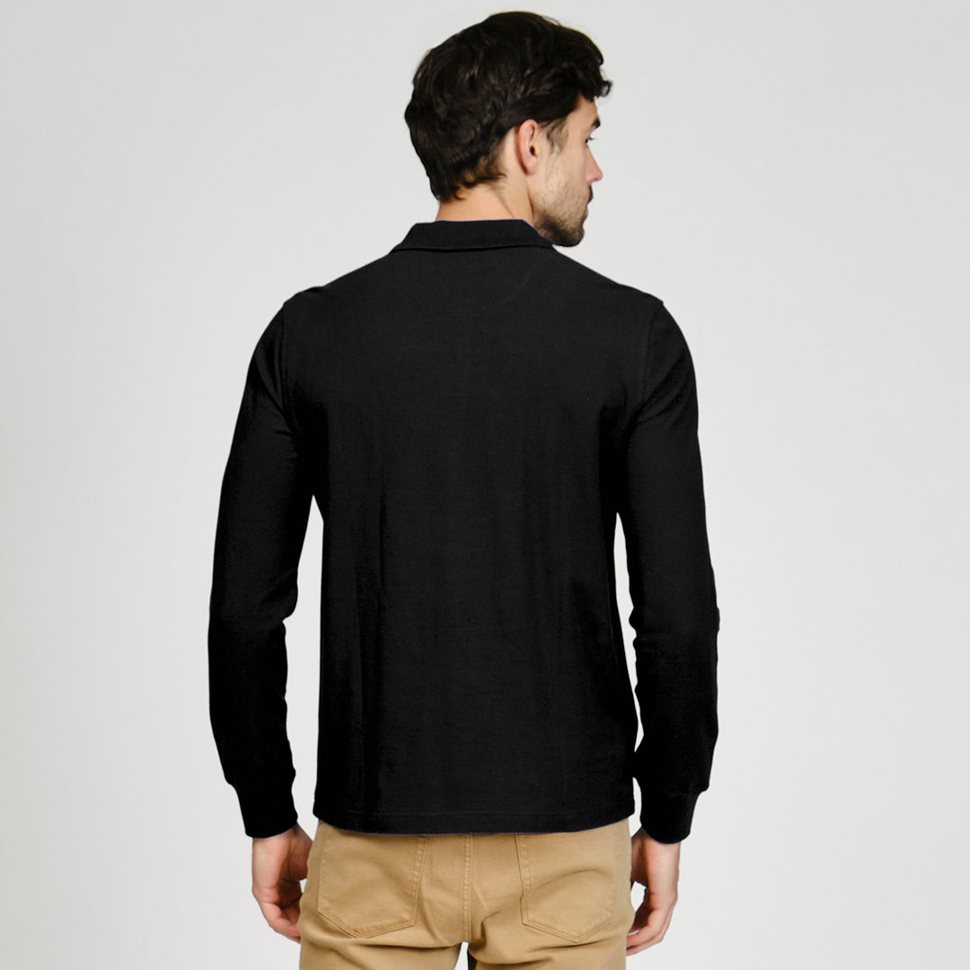 Polo De Manga Larga De Pique