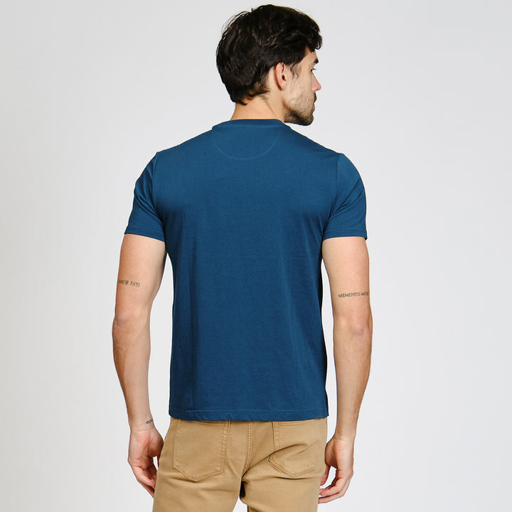 Playera Con Bolsillo Estampado