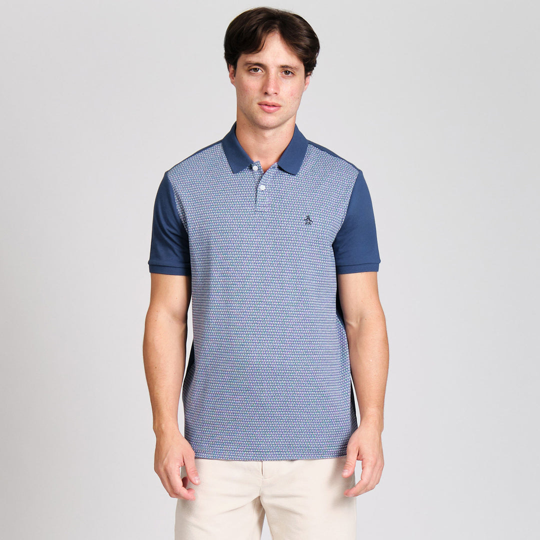 Polo Jacquard Geo Front