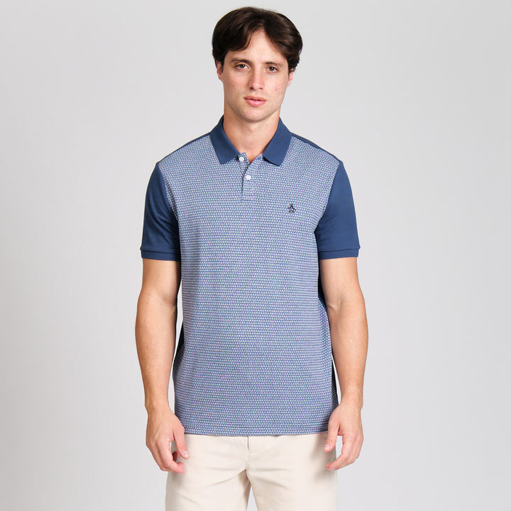 Polo Jacquard Geo Front