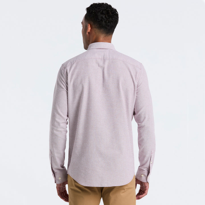 Camisa Manga Larga De Algodón Oxford A Rayas