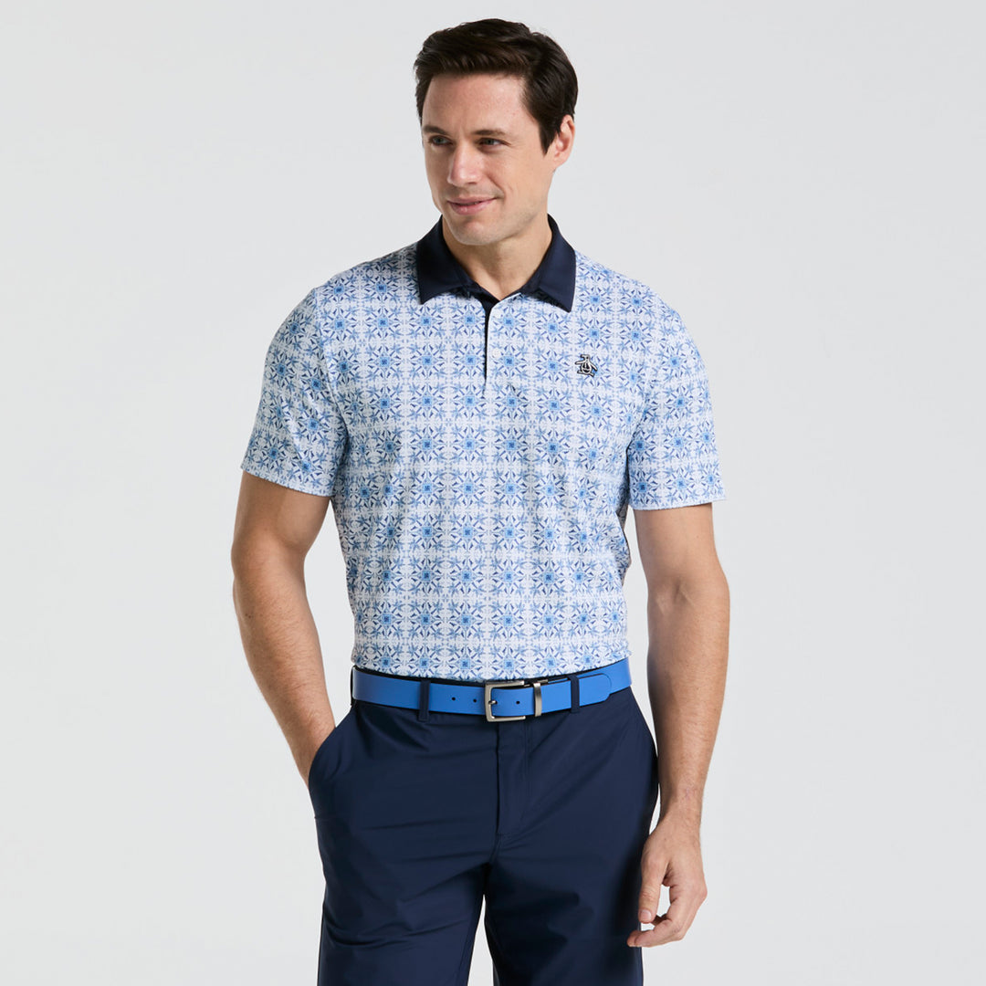 Polo de Golf Tropical Abstract