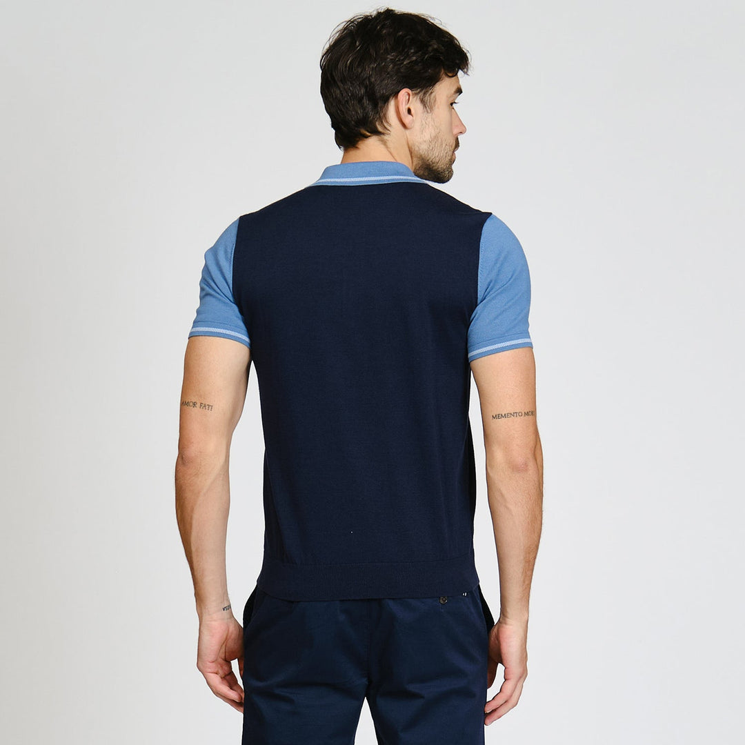 Polo De Algodón Colorblock