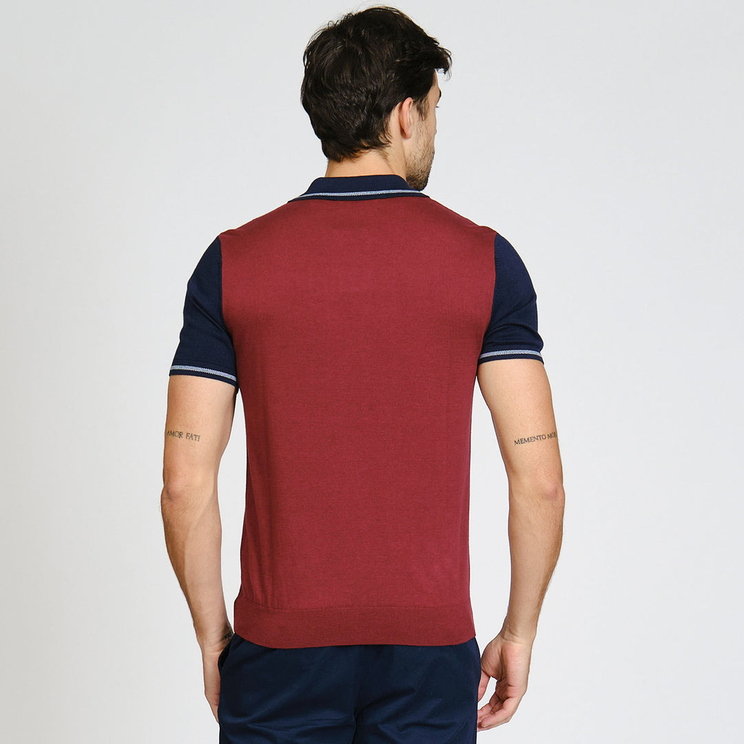 Polo De Algodón Colorblock