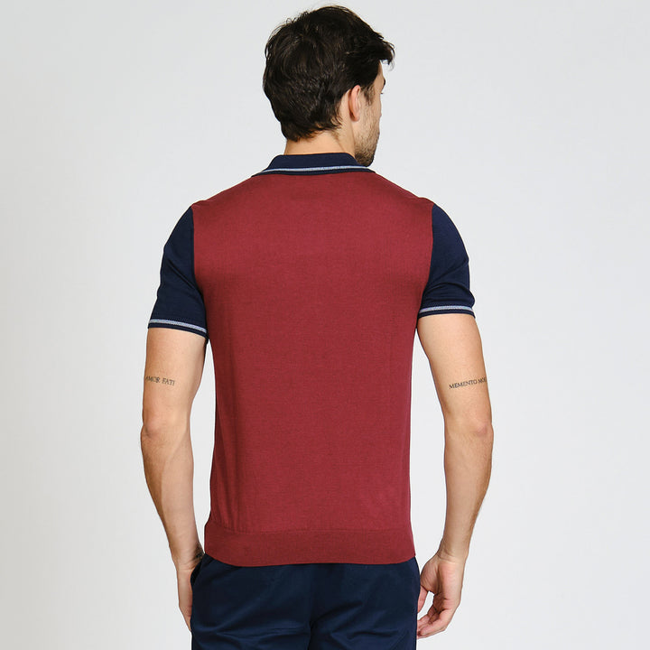 Polo De Algodón Colorblock