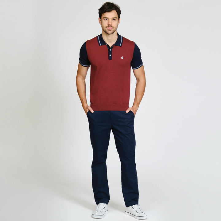 Polo De Algodón Colorblock