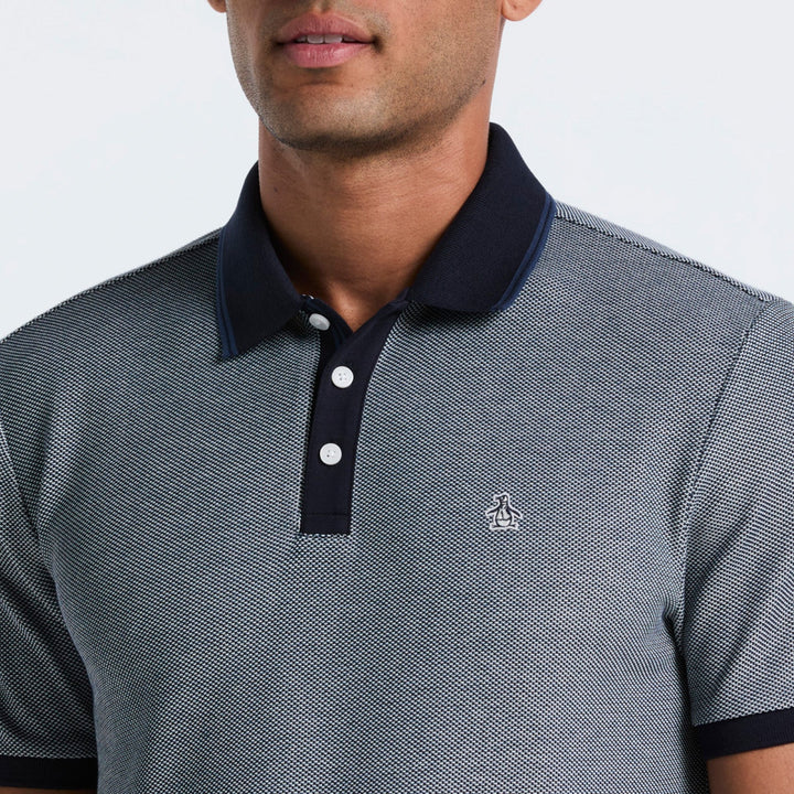 Polo De Algodón Tricolor Pique