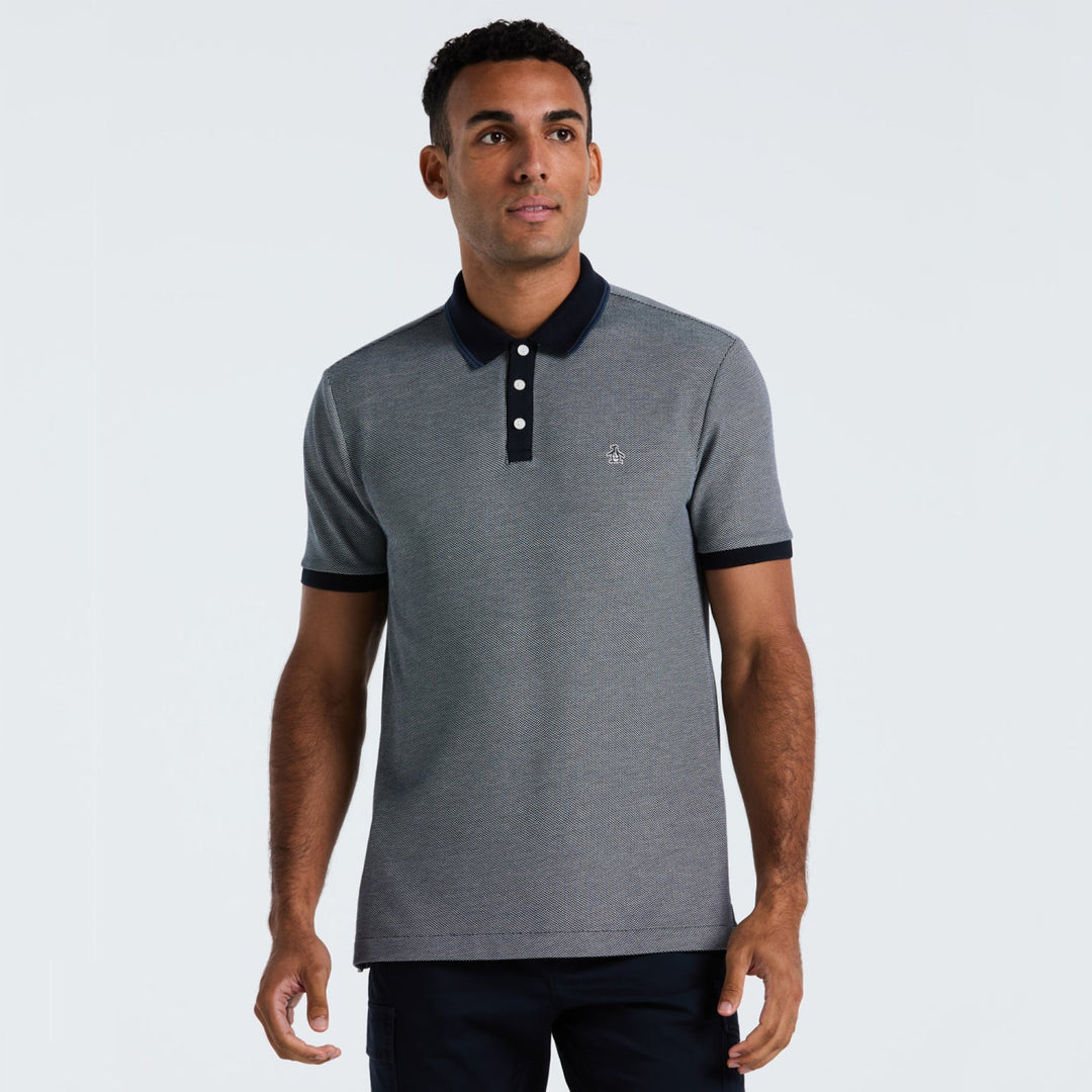 Polo De Algodón Tricolor Pique