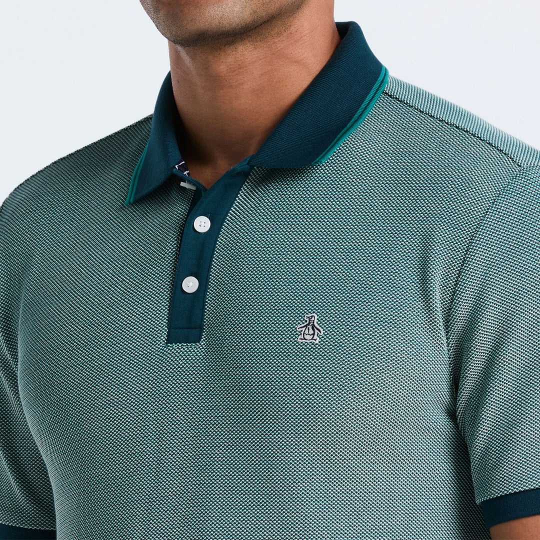 Polo De Algodón Tricolor Pique