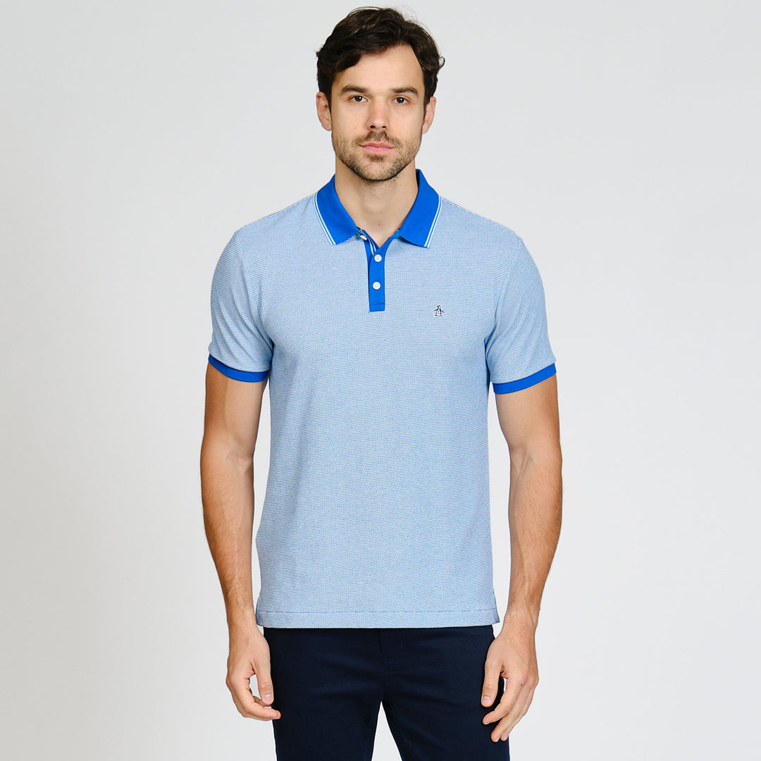 Polo De Algodón Tricolor Pique