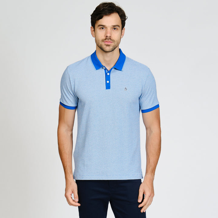 Polo De Algodón Tricolor Pique