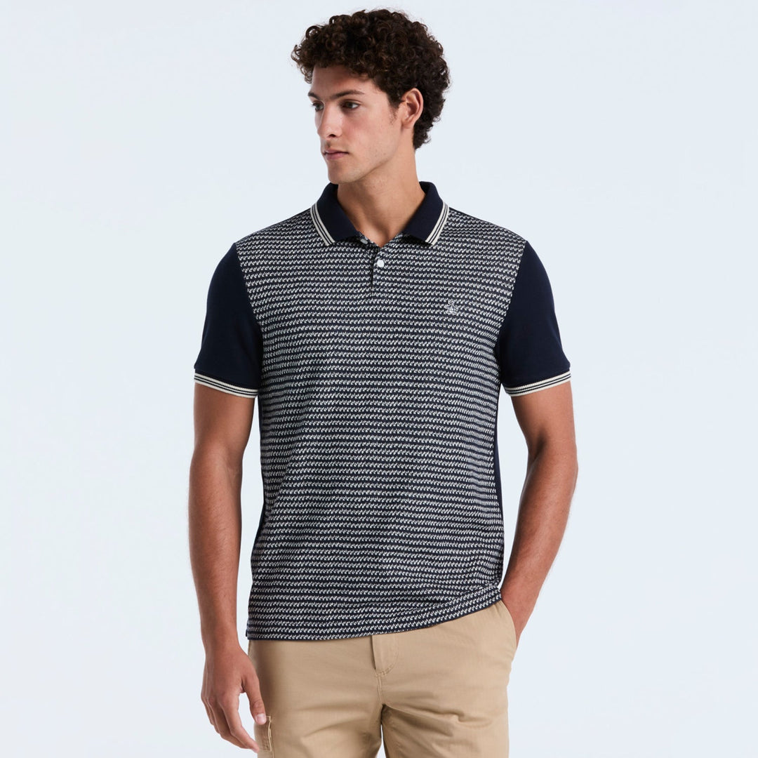Polo De Algodón Con Jacquard Mini Frontal