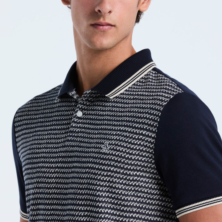 Polo De Algodón Con Jacquard Mini Frontal