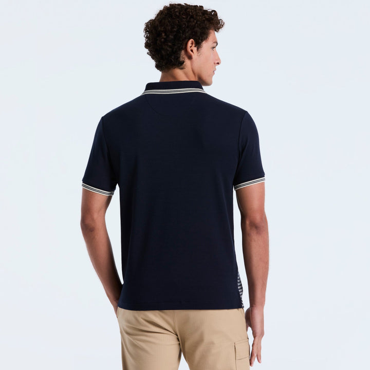 Polo De Algodón Con Jacquard Mini Frontal