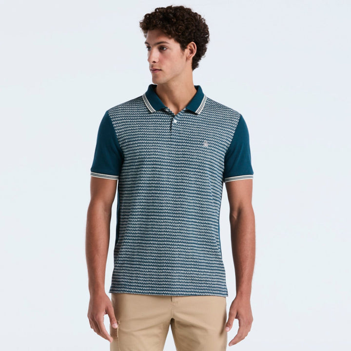 Polo De Algodón Con Jacquard Mini Frontal