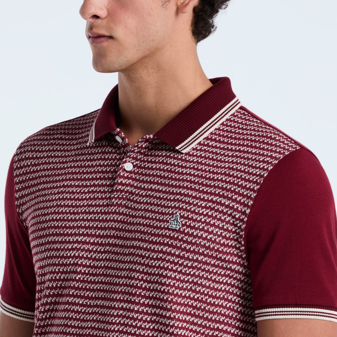 Polo De Algodón Con Jacquard Mini Frontal