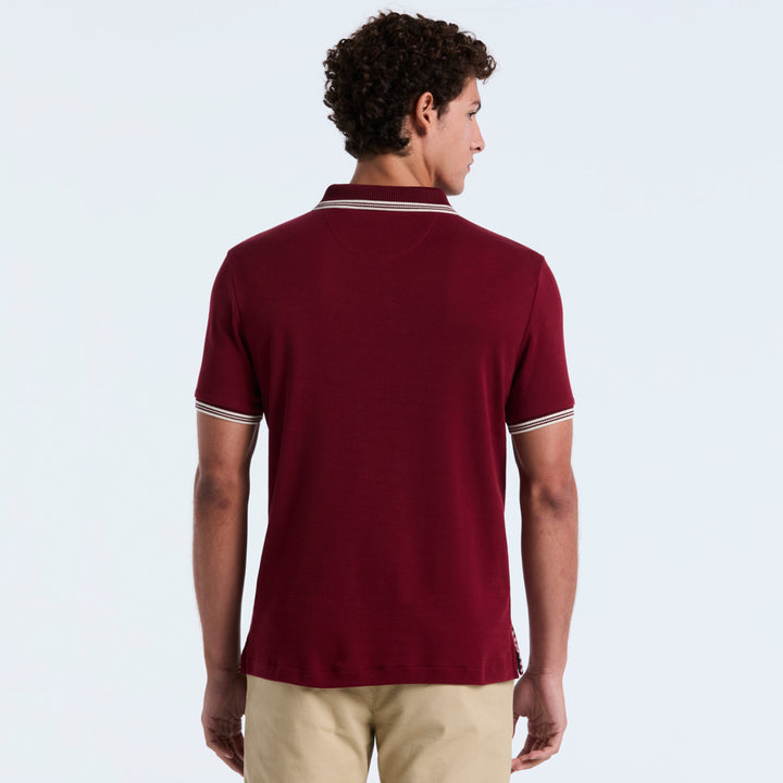 Polo De Algodón Con Jacquard Mini Frontal