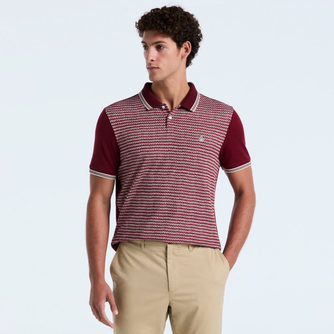 Polo De Algodón Con Jacquard Mini Frontal
