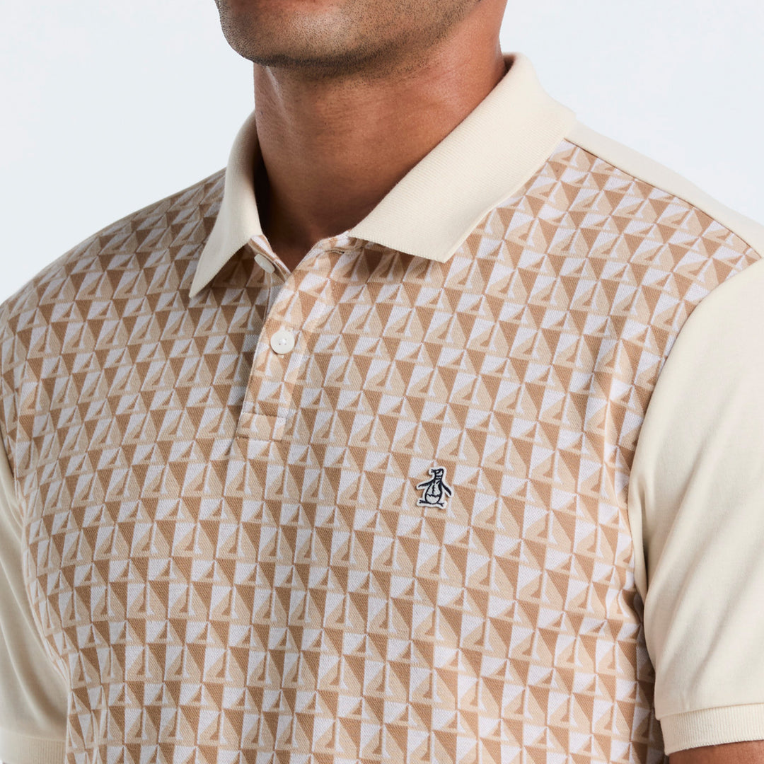 Polo De Algodón Con Jacquard Frontal Martini