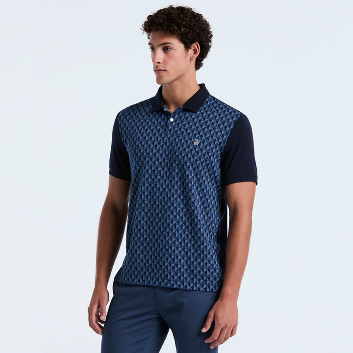 Polo De Algodón Con Jacquard Frontal Martini