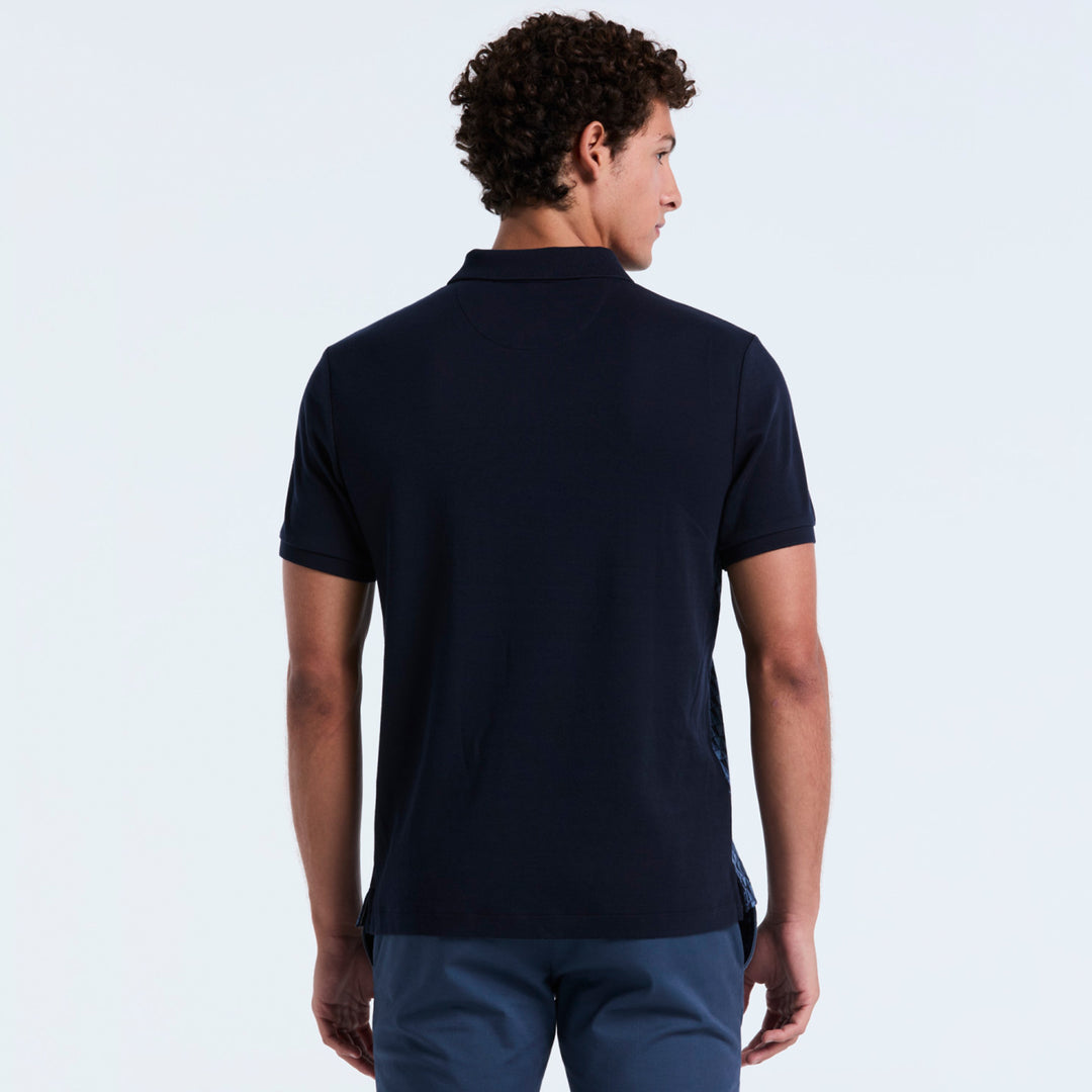 Polo De Algodón Con Jacquard Frontal Martini