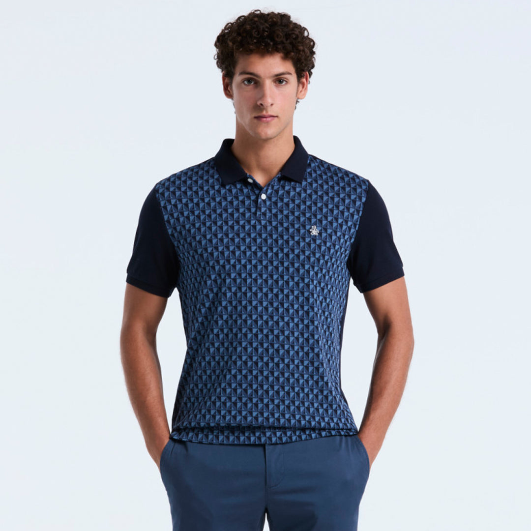 Polo De Algodón Con Jacquard Frontal Martini