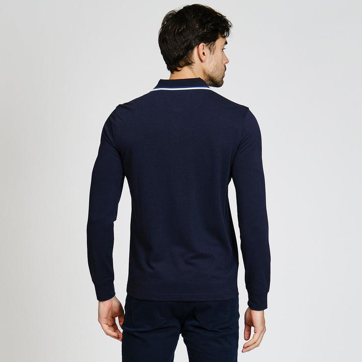 Polo De Manga Larga Tencel Pique