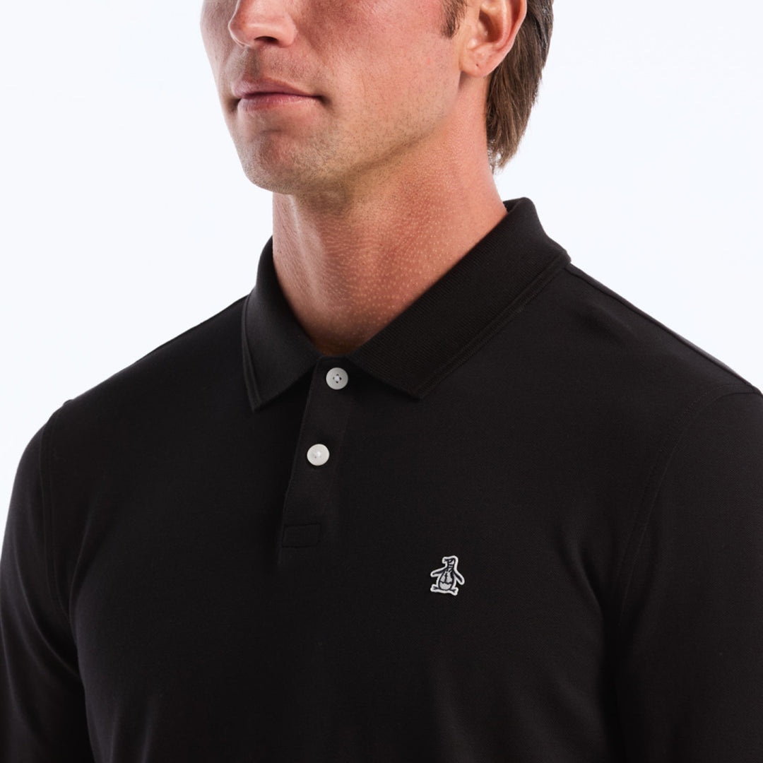 Polo De Manga Larga De Algodón Tencel