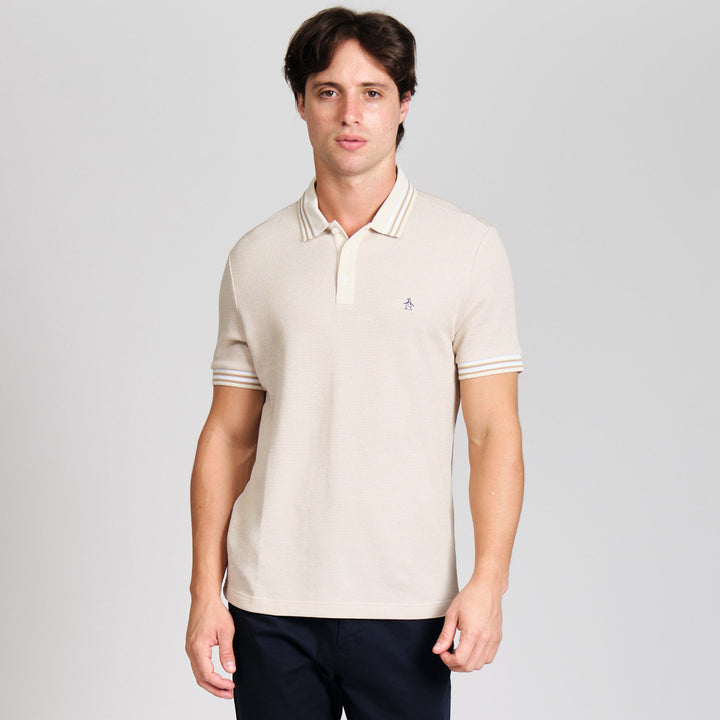 Polo De Algodón Tricolor Pique Tipped