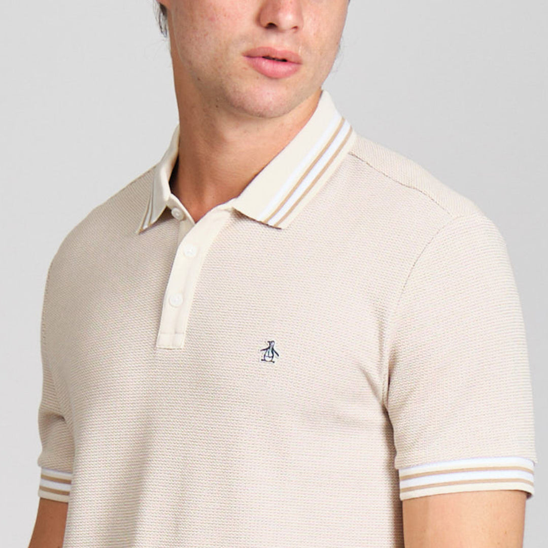 Polo De Algodón Tricolor Pique Tipped