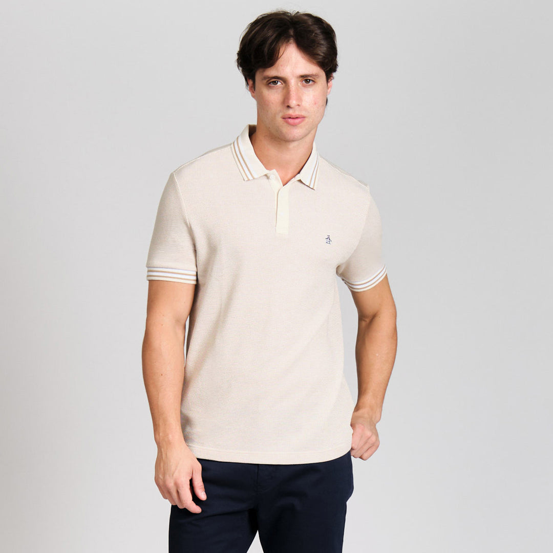 Polo De Algodón Tricolor Pique Tipped