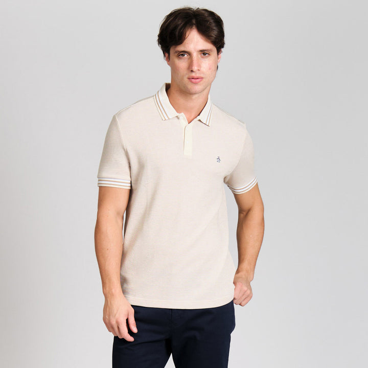 Polo De Algodón Tricolor Pique Tipped