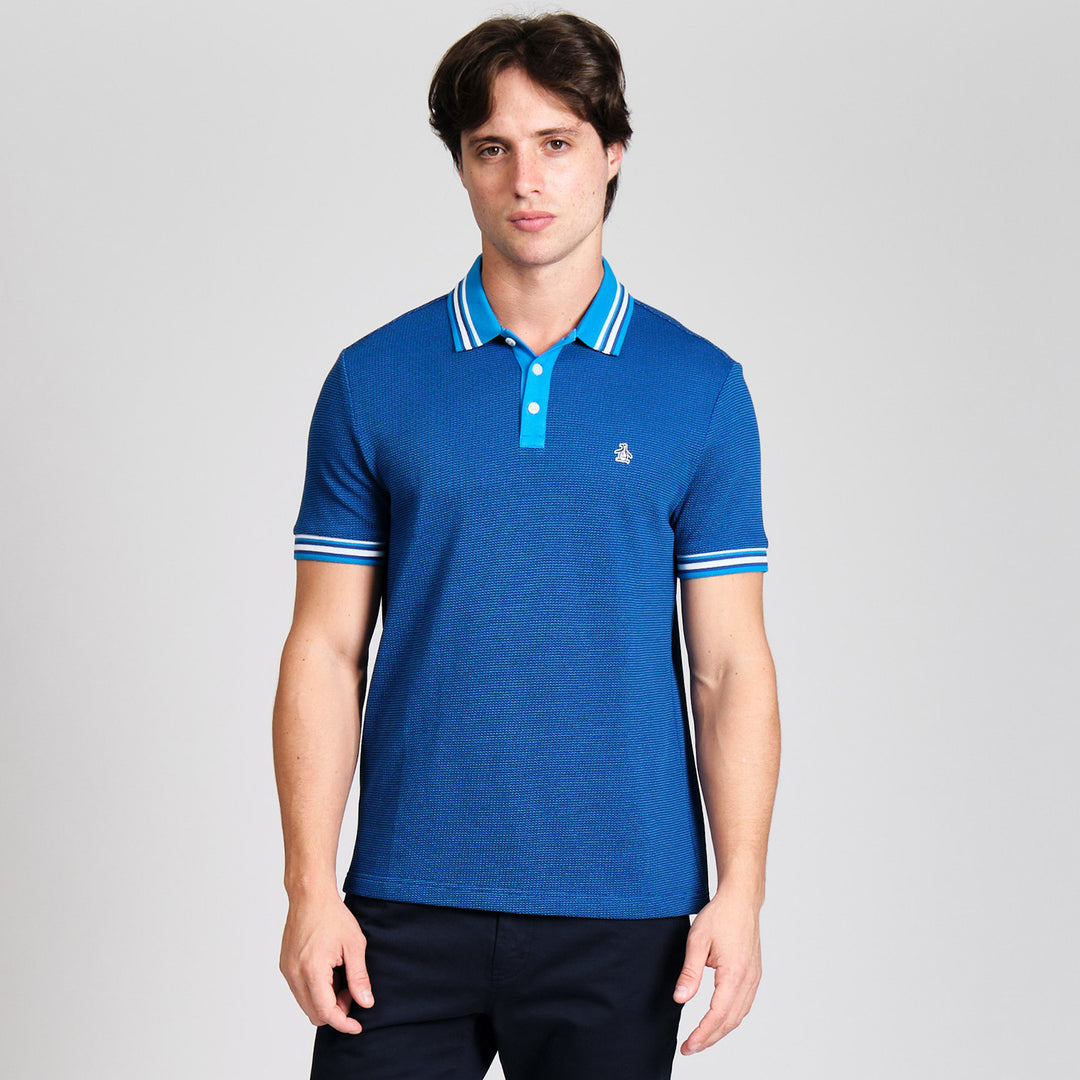 Polo De Algodón Tricolor Pique Tipped