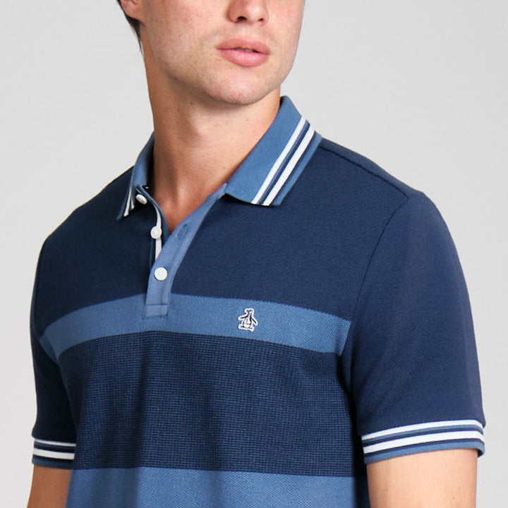 Polo De Algodón Con Bloques Tricolor