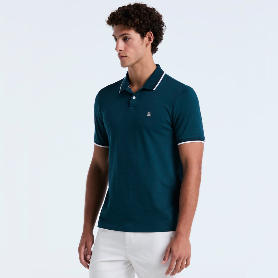 Polo Tipped Tencel Pique