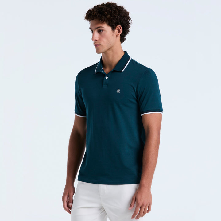 Polo Tipped Tencel Pique