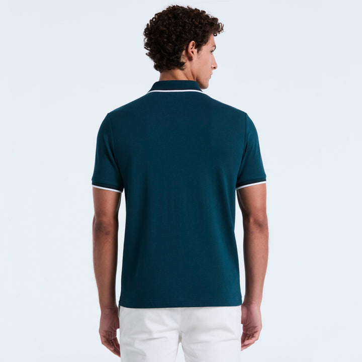 Polo Tipped Tencel Pique