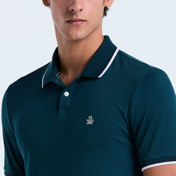 Polo Tipped Tencel Pique