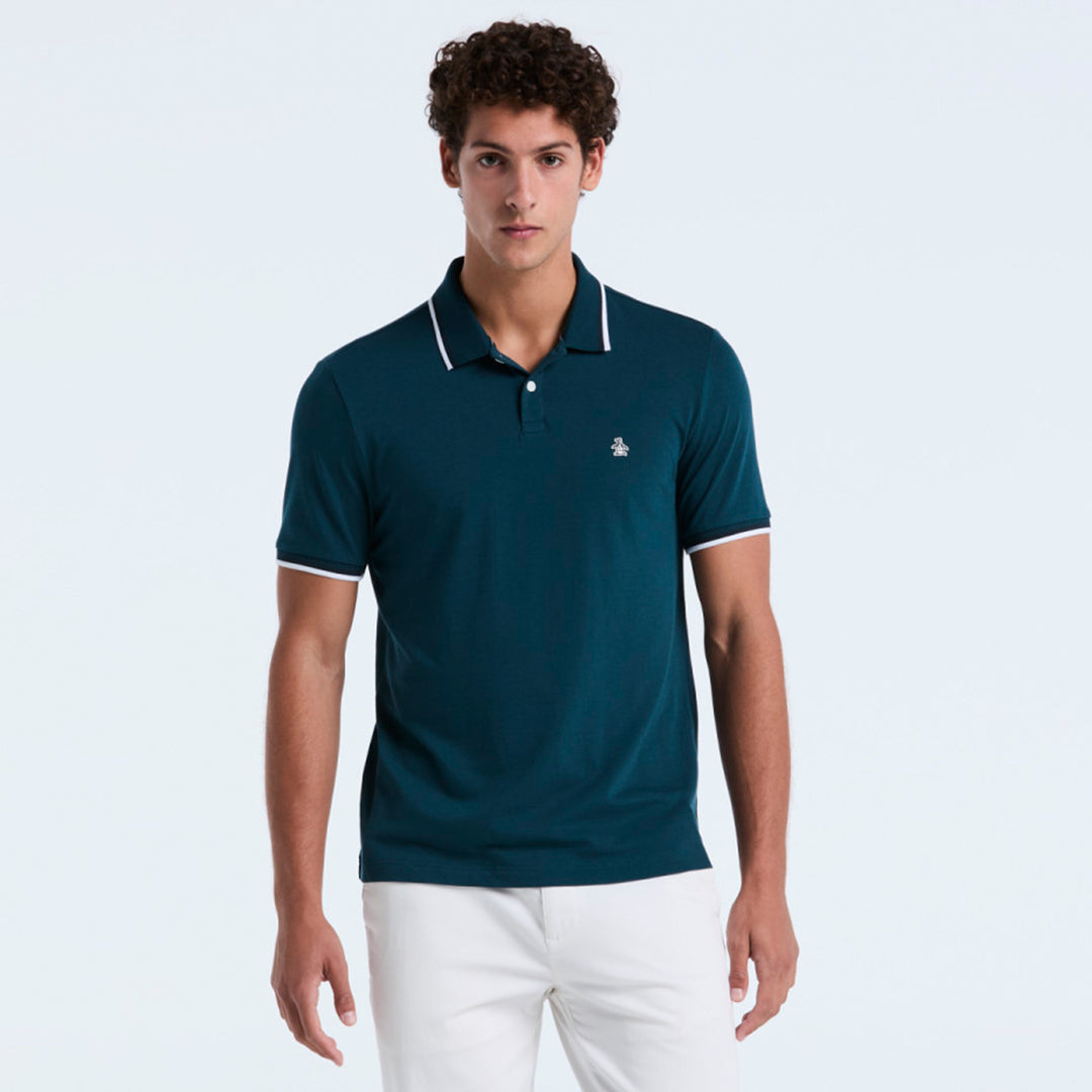 Polo Tipped Tencel Pique