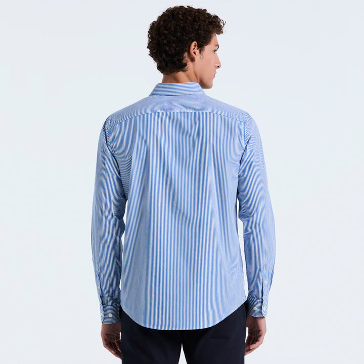 Camisa Manga Larga De Popelina A Rayas