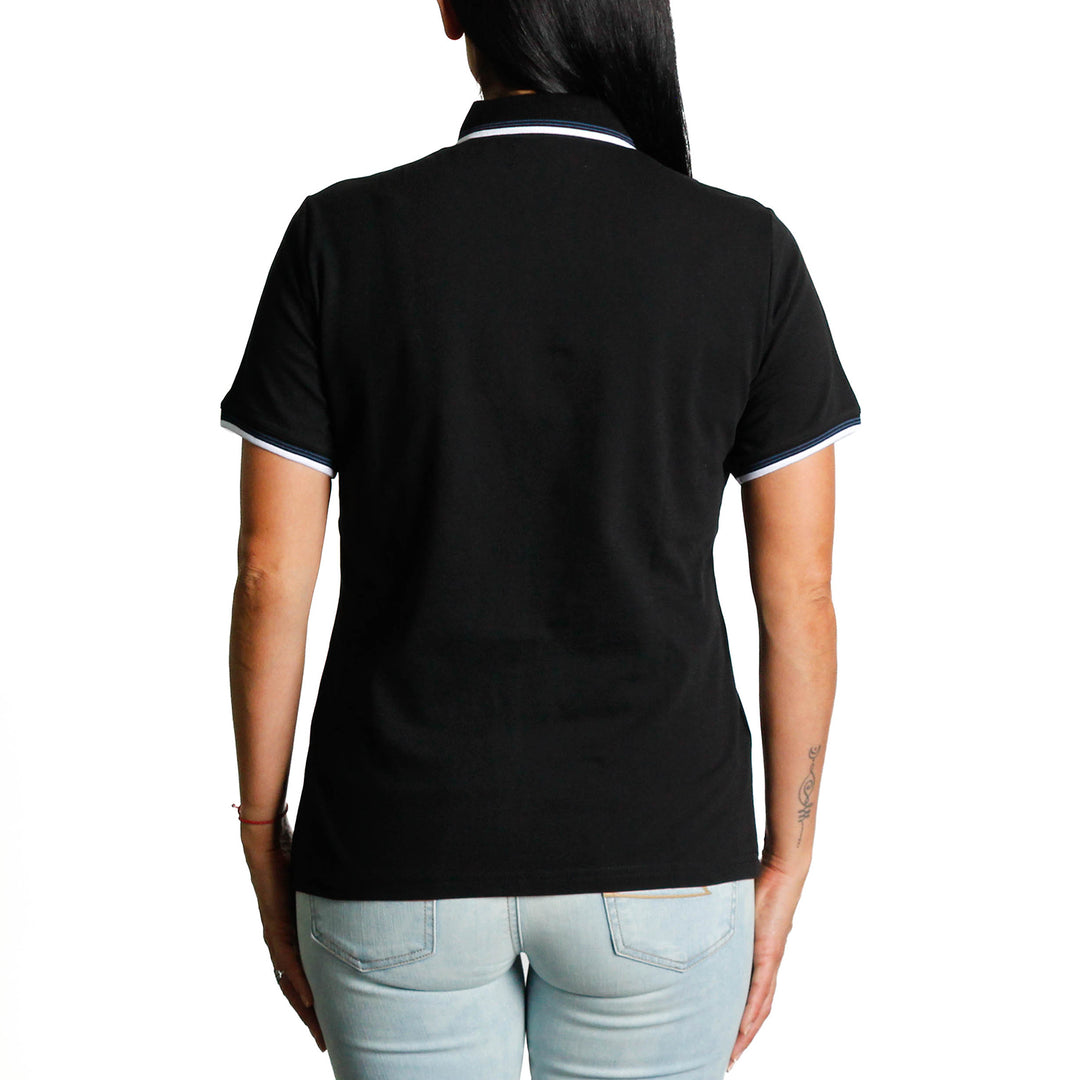 Polo Tipped Pique Con Sticker