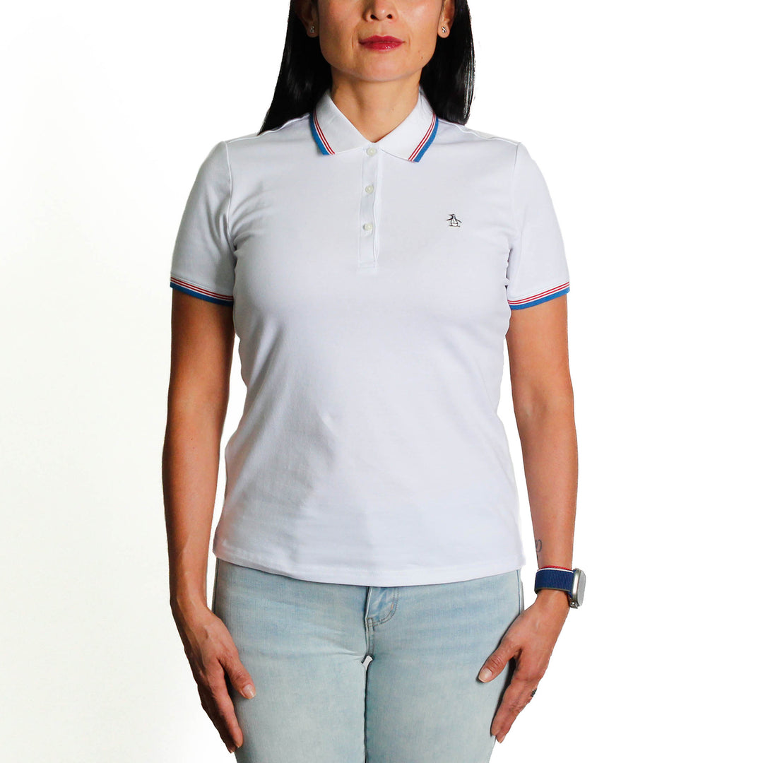 Polo Tipped Pique Con Sticker