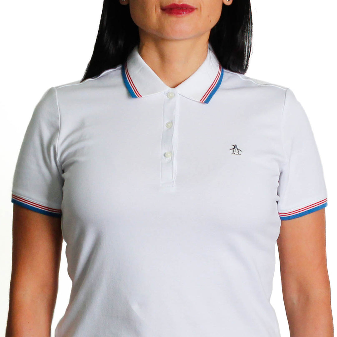 Polo Tipped Pique Con Sticker