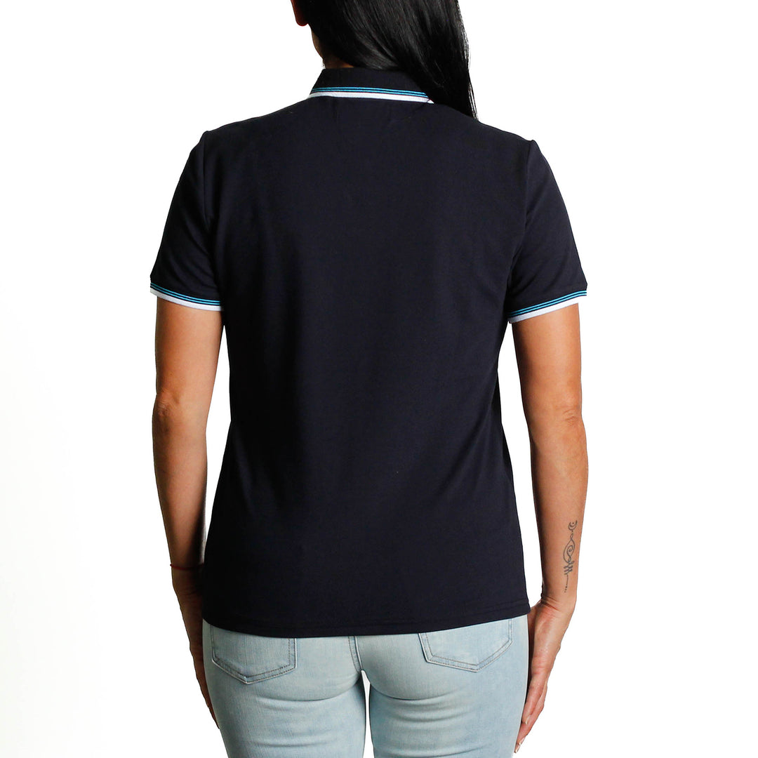 Polo Tipped Pique Con Sticker